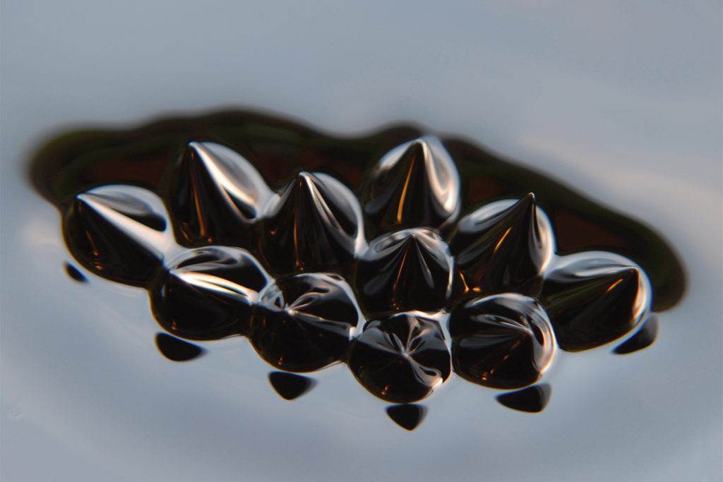 Ferrofluids materiability